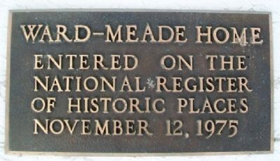 Ward-Meade Home NRHP Marker image. Click for full size.