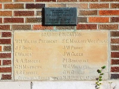 Sumner School Cornerstone and Marker. Click for full size. Sumner School Cornerstone and Marker image. Click for full size.
