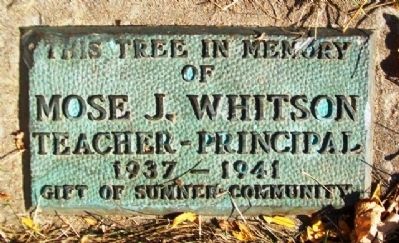 Sumner School Whitson Marker. Click for full size. Sumner School Whitson Marker image. Click for full size.