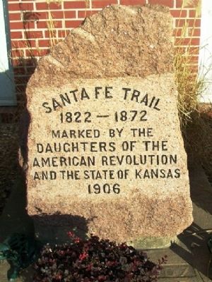 Santa Fe Trail Marker. Click for full size. Santa Fe Trail Marker image. Click for full size.
