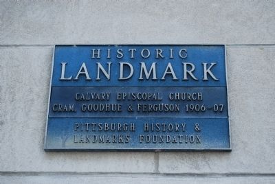Calvary Episcopal Church Historic Landmark Marker. Click for full size. Calvary Episcopal Church Historic Landmark Marker image. Click for full size.