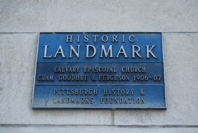Calvary Episcopal Church Historic Landmark Marker image. Click for full size.