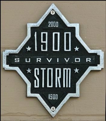 Survivor of 1900 Storm Marker image. Click for full size.