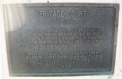 Heritage Court Marker image. Click for full size.