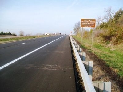 First Section of Interstate Opened in United States Marker image. Click for full size.