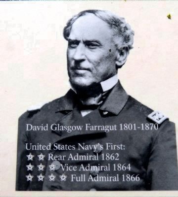 David Glasgow Farragut<br>1801-1870. Click for full size. David Glasgow Farragut<br>1801-1870 image. Click for full size.