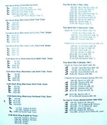 B-29 "Superfortress" Units on Marker image. Click for full size.