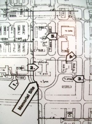 Pratt Army Air Field Blueprint Detail on Marker image. Click for full size.
