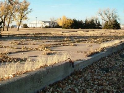 Former WWII Pratt Army Air Field Warehouse Foundation image. Click for full size.