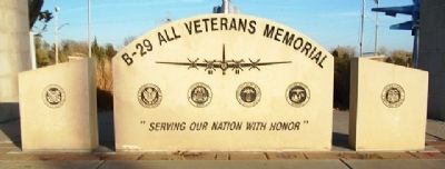 B-29 All Veterans Memorial Marker. Click for full size. B-29 All Veterans Memorial Marker image. Click for full size.