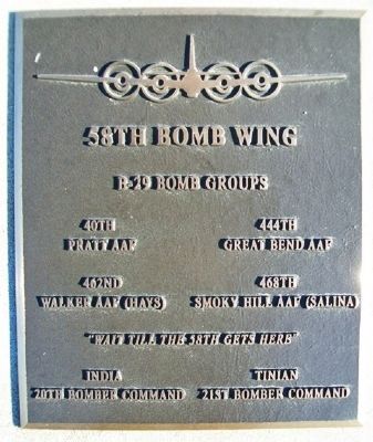 58th Bomb Wing Marker image. Click for full size.