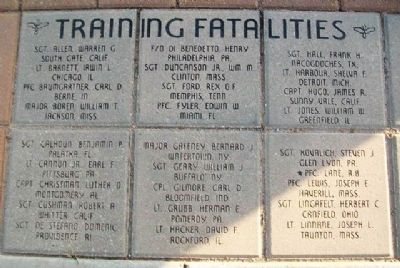 Training Fatalities - Pratt Army Air Field Marker image. Click for full size.