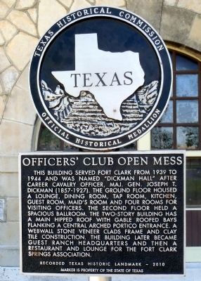 Officers' Club Open Mess Marker image. Click for full size.
