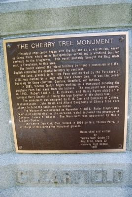 The Cherry Tree Monument Marker image. Click for full size.