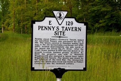 Penny’s Tavern Site Marker. Click for full size. Penny’s Tavern Site Marker image. Click for full size.