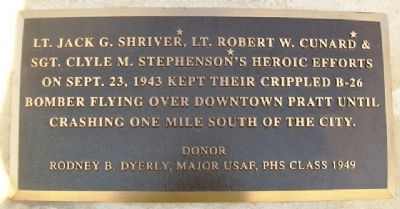 Heroic Efforts of B-26 Aircrew Marker. Click for full size. Heroic Efforts of B-26 Aircrew Marker image. Click for full size.