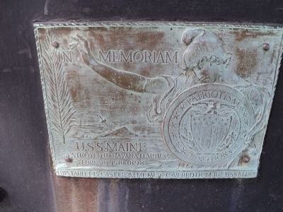 U.S.S. Maine Memorial Marker. Click for full size. U.S.S. Maine Memorial Marker image. Click for full size.