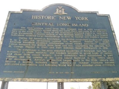Central Long Island Marker image. Click for full size.