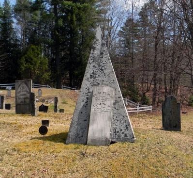 The grave of Nathaniel Niles in the West Fairlee Center Cemetery image. Click for full size.