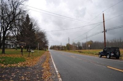 Birthplace of John T. Trowbridge Marker as seen form western approach image. Click for full size.