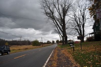 Birthplace of John T. Trowbridge Marker as seen from eastern approach image. Click for full size.