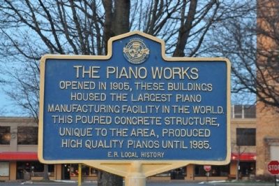 The Piano Works Marker. Click for full size. The Piano Works Marker image. Click for full size.