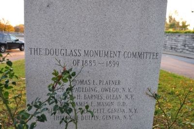 Original Site of Frederick Douglass Monument Marker (continued). Click for full size. Original Site of Frederick Douglass Monument Marker (continued) image. Click for full size.