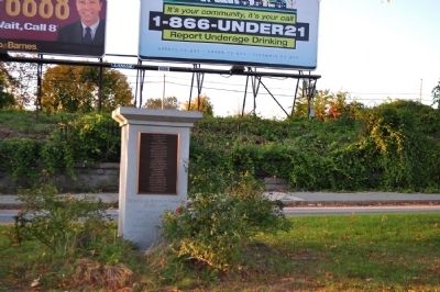 Original Site of Frederick Douglass Monument Marker in situ. Click for full size. Original Site of Frederick Douglass Monument Marker in situ image. Click for full size.
