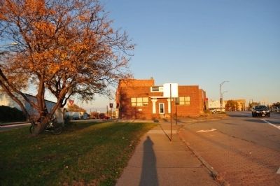 Original Site of Frederick Douglass Monument Marker as seen from the west. Click for full size. Original Site of Frederick Douglass Monument Marker as seen from the west image. Click for full size.