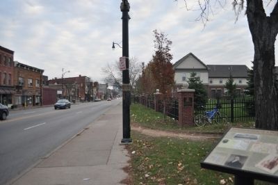 Site of Rochester City Hospital Marker as seen facing east image. Click for full size.