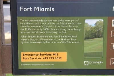 Fort Miamis National Historic Site Marker image. Click for full size.