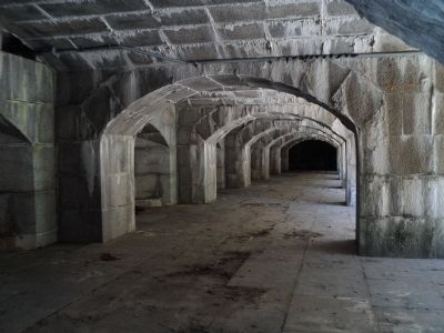 Interior of Fort Totten Battery image. Click for full size.