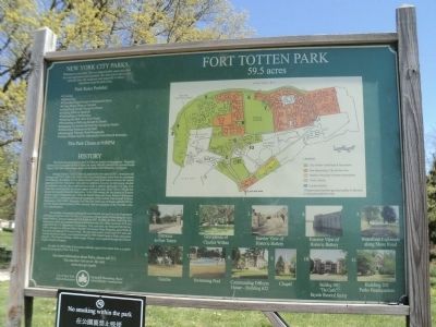 Fort Totten Park Marker image. Click for full size.