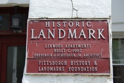 Linwood Apartments Marker. Click for full size. Linwood Apartments Marker image. Click for full size.