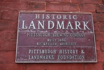 Pittsburgh Brewing Company Marker image. Click for full size.