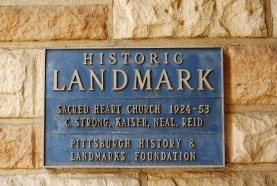 Sacred Heart Church Marker. Click for full size. Sacred Heart Church Marker image. Click for full size.