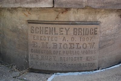 Schenley Park Bridge over Boundary Street Cornerstone image. Click for full size.