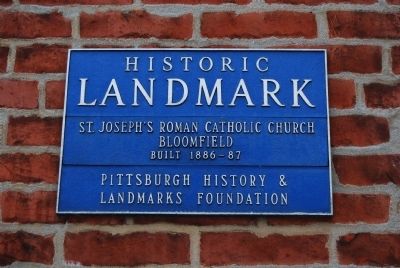 St. Joseph's Roman Catholic Church Marker image. Click for full size.