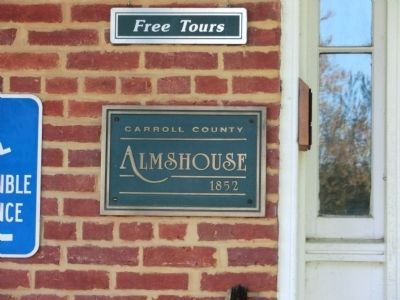 Carroll County Almshouse and Farm Marker. Click for full size. Carroll County Almshouse and Farm Marker image. Click for full size.