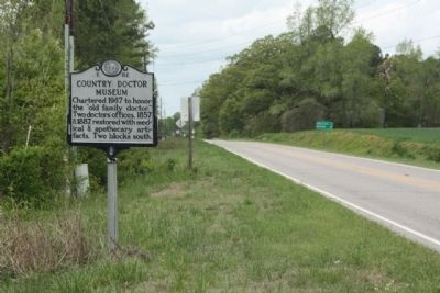 Country Doctor Museum Marker, looking west along US 264 Business (Dean Street) image. Click for full size.