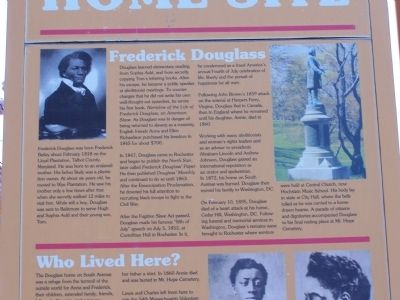Douglass Home Site Marker Detail 5 image. Click for full size.