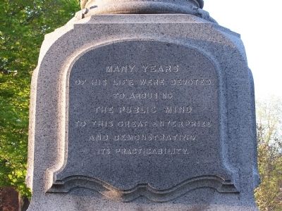 Hartwell Carver, M.D. Marker Side - South image. Click for full size.