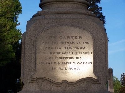 Hartwell Carver, M.D. Marker Side - West image. Click for full size.