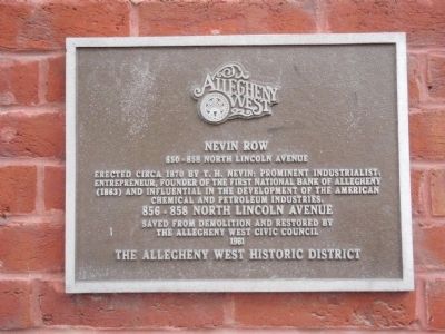 Nevin Row Marker. Click for full size. Nevin Row Marker image. Click for full size.