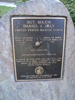 Sgt. Major Daniel J. Daly Marker image. Click for full size.