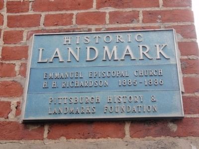Emmanuel Episcopal Church Historical Landmark Marker image, Touch for more information