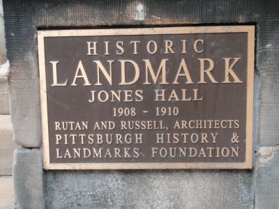 Jones Hall Marker image. Click for full size.