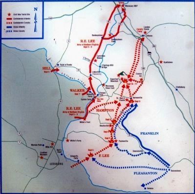 Map -- Antietam Campaign, 1862 image. Click for full size.