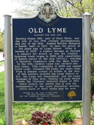 Old Lyme Marker image. Click for full size.