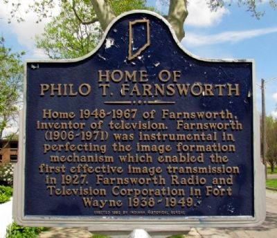Home of Philo T. Farnsworth Marker image. Click for full size.